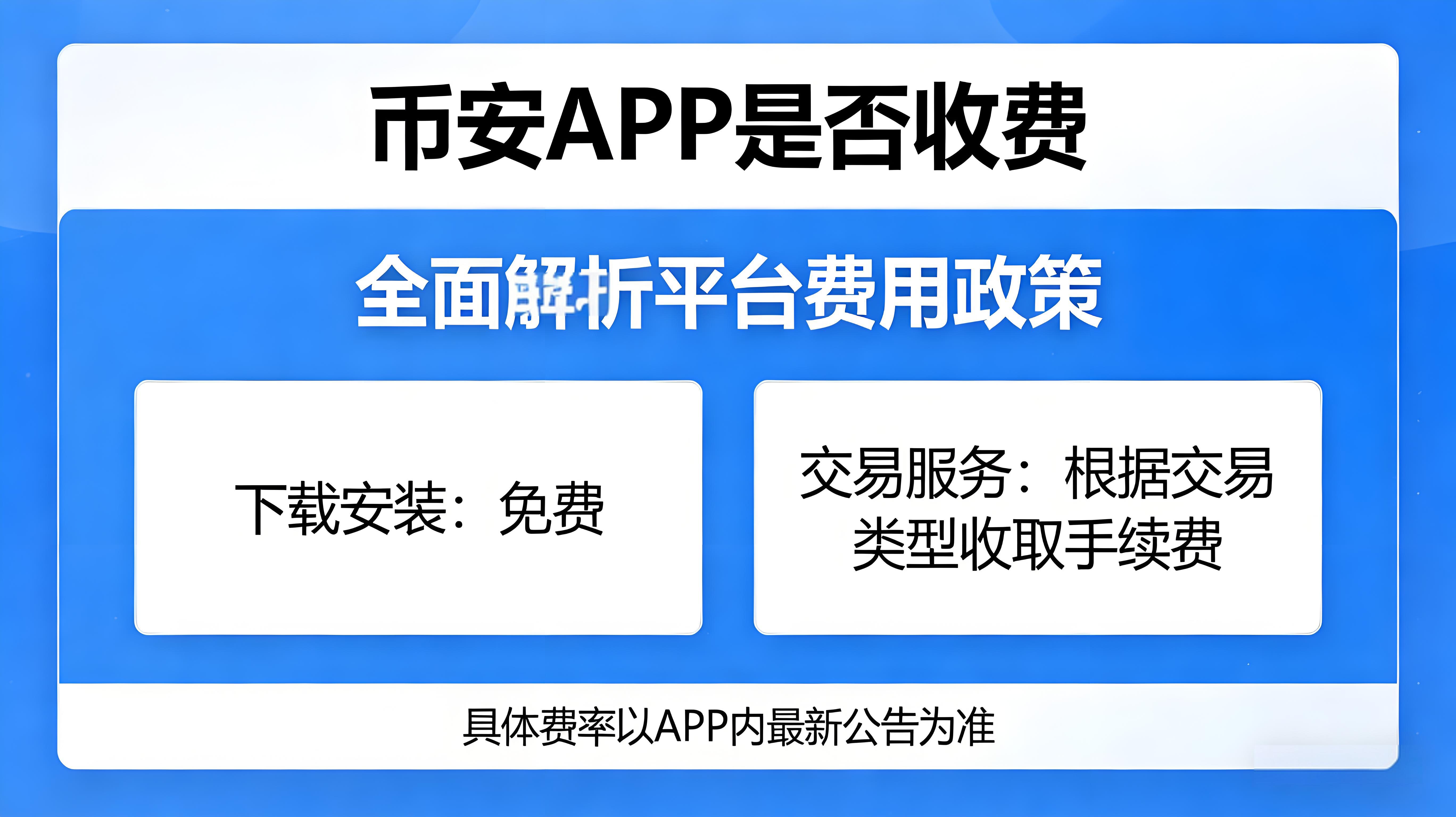 幣安APP是不是要扣費？